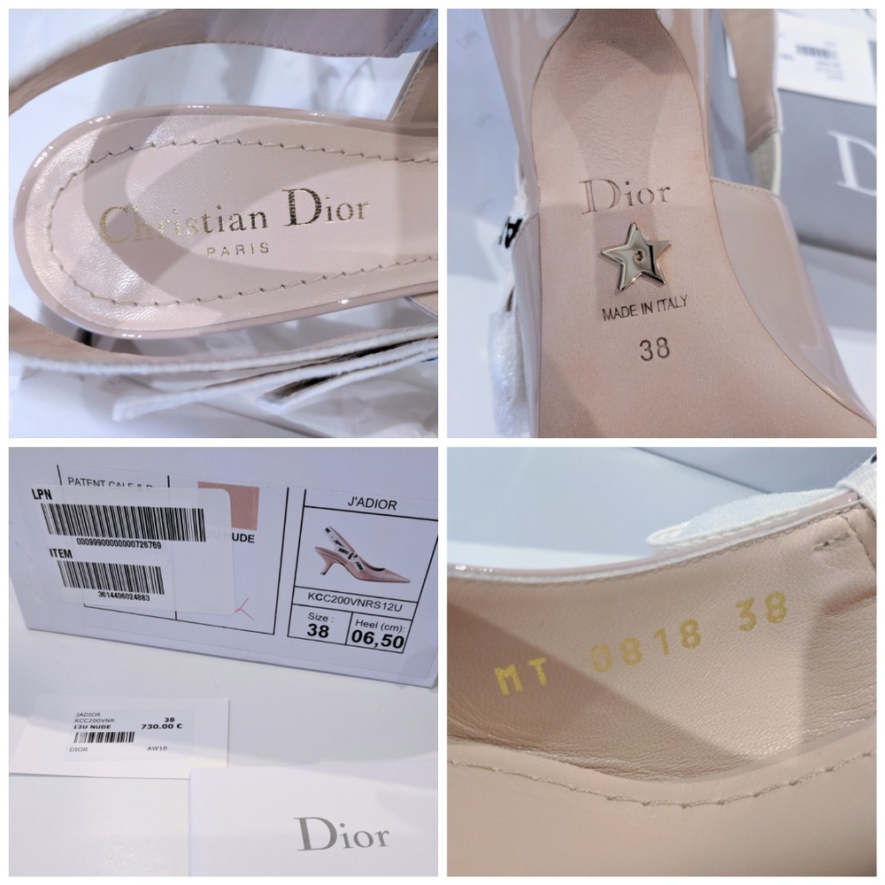 SOLD!🆕❤DIOR J'adior 🎀Ribbon🎀slingback pumps - Picture 7 of 8
